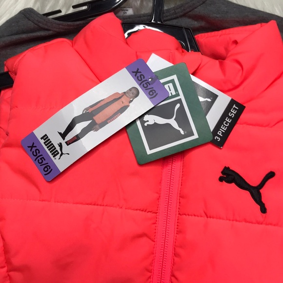 PUMA 3-Piece Vest Set, Size XS 5/6 **BRAND NEW** - Picture 6 of 13